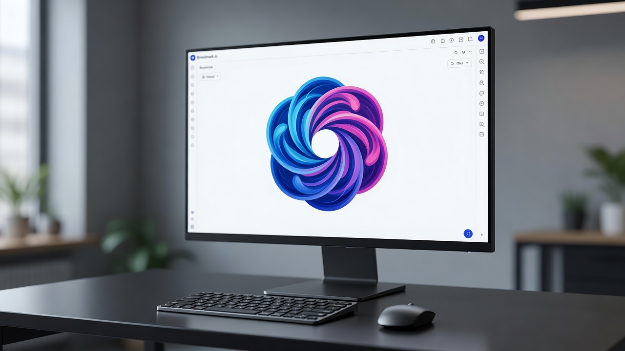 Brandmark.io generative AI logo creation canvas display